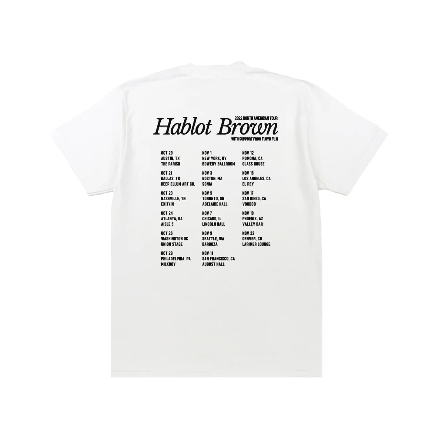 Limited 2022 North American Tour Shirt